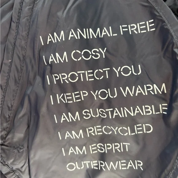 Esprit Blue Bomber Jacket with Quilted Design - Picture 7 of 9